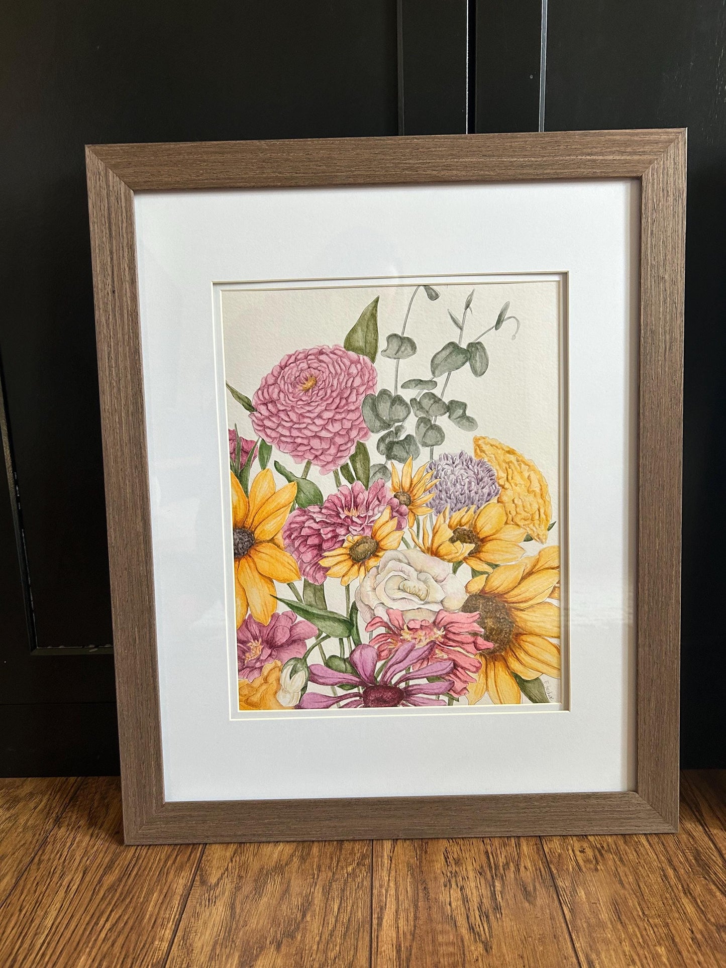 Print: Digital Watercolor Floral Print 11x14