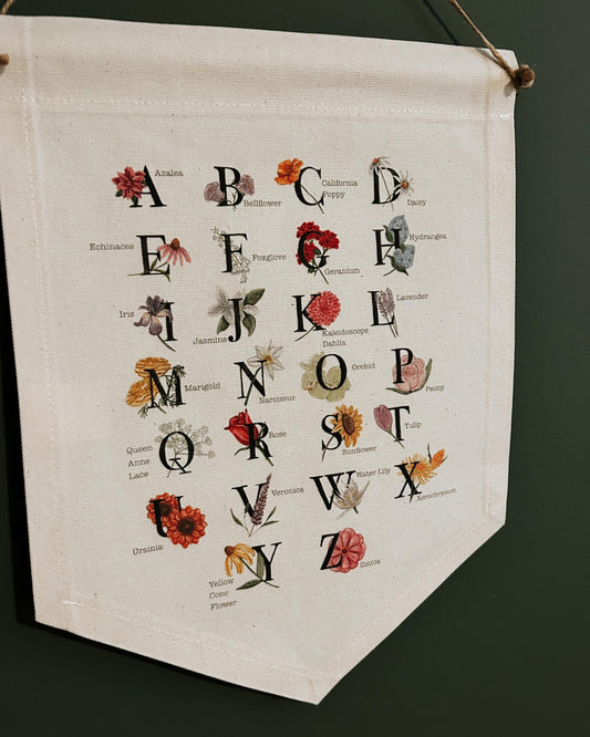 Flower Alphabet Banner