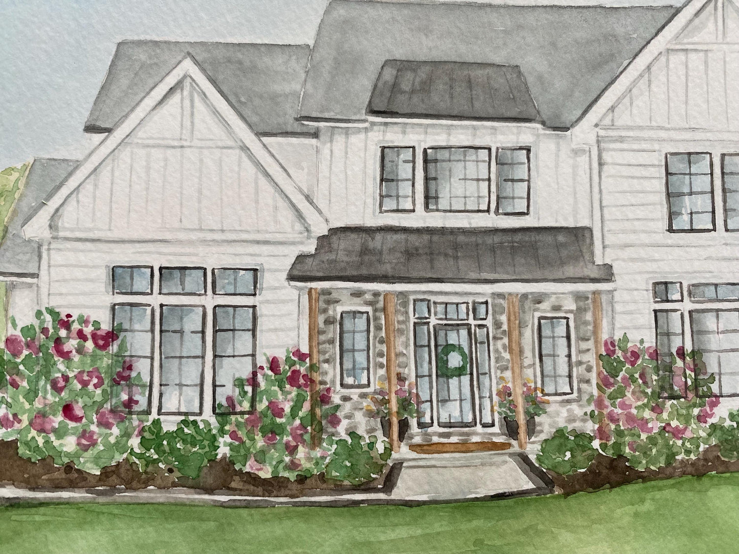 Custom Home Portraits, House Painting