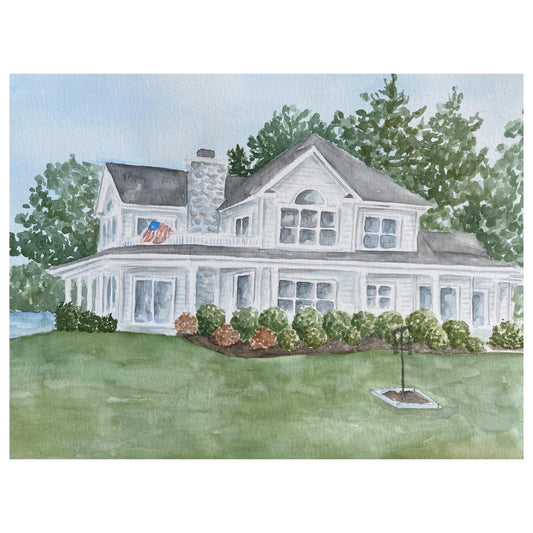 Custom Home Portraits, House Painting