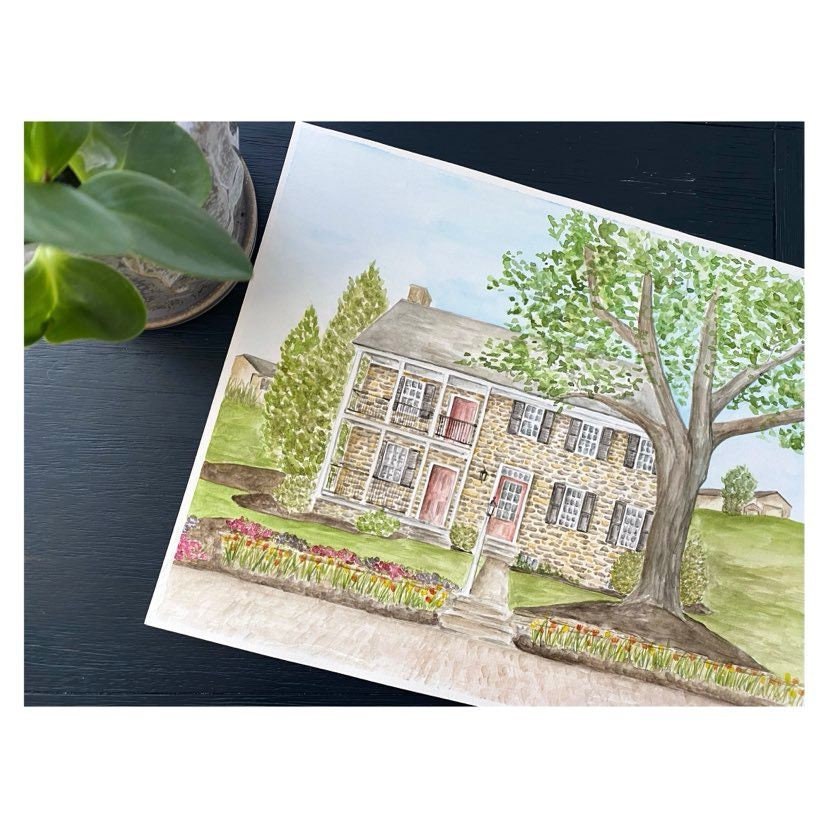 Custom Home Portraits, House Painting